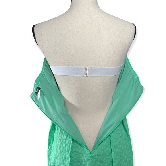 J Crew Textured Strapless Fit and Flare Dress sz 0 - Picture 7 of 13
